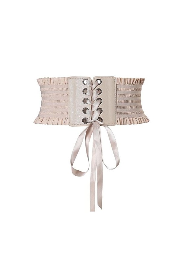 Oyccen Dame Ceintures Large Femmes Robe Décoration Ceinture Elastique Corset,Noir,Taille unique