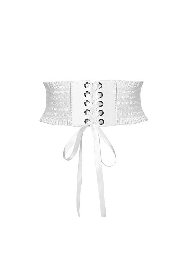 Oyccen Dame Ceintures Large Femmes Robe Décoration Ceinture Elastique Corset,Noir,Taille unique