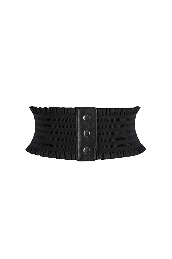 ZHDXW Ceinture en Cuir Extensible Large pour Femmes Ceinture Vintage Ceinture Cinch Ceinture Ceinture Élastique Ceinture Faux