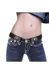 Amacoam Ceinture Extensible sans Boucle Ceinture sans Boucle Invisible Unisexe Ceintures Femme Homme Réglable Dégagement Rapi