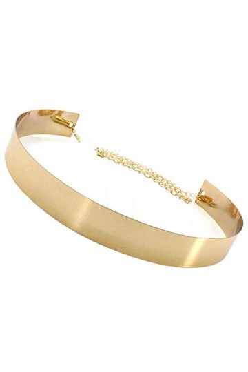 Ceinture élégante en métal orné de strass dorés et argentés pour femme, Wp191-3., taille unique