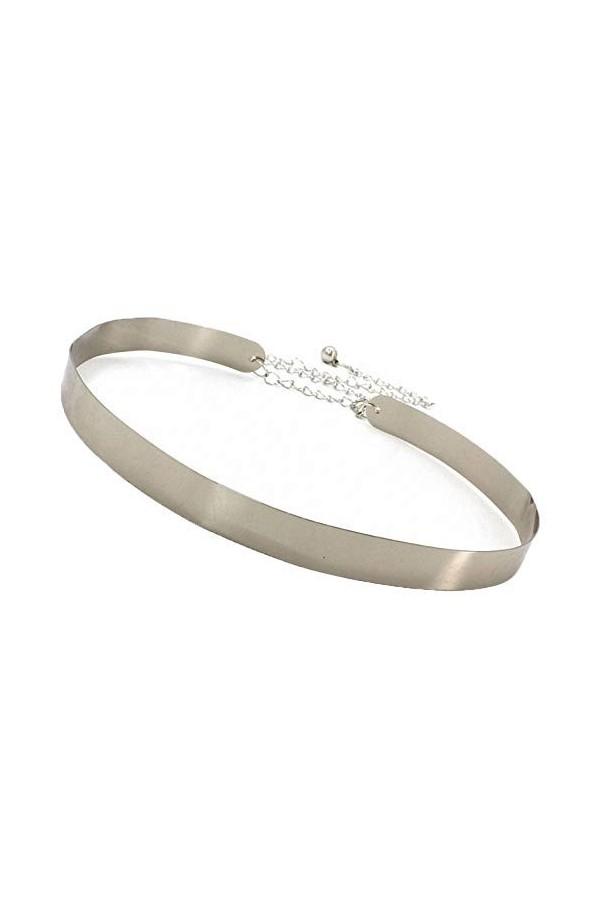 Ceinture élégante en métal orné de strass dorés et argentés pour femme, Wp191-3., taille unique