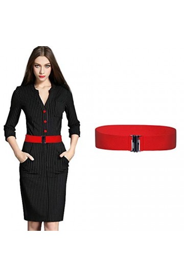 Kajeer Femmes Large Élastique Boucle Ceinture - 5 cm Large Taille Ceinture Tondeuse Ceinture extensible ou robe femme et fill