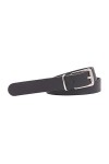 shenky - Ceinture en cuir - fine - largeur 2 cm - blanc - 105cm
