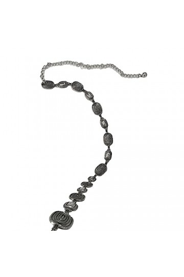 Newwyt Vintage femmes taille ceinture Vintage mince Style ethnique ceintures avec motif en relief boucle décorative femmes mé