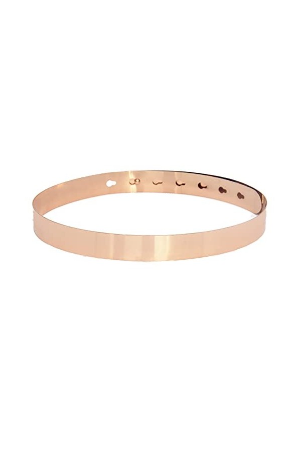 PANGHUBO Ceinture Originale Femmes Métal Ceintures Femmes Slim Fit Chaîne En Métal Ceintures Or Argent Mince Stretch Métal Mo