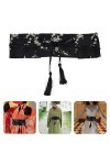 NOLITOY Ceinture De Robe Hanfu Ceinture Brodée Bandes de Taille Brodées Ceinture Large pour Femme Ceinture Hanfu Chinoise Rob