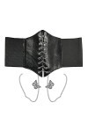 TOSSPER Courroies Élastiques À Corset Lié À Taille De Chaîne Papillon Wide Cinch Ceinture De Ceinture Pour Femmes Filles Cosp