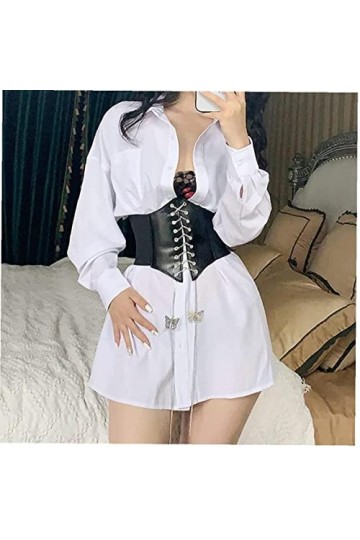 TOSSPER Courroies Élastiques À Corset Lié À Taille De Chaîne Papillon Wide Cinch Ceinture De Ceinture Pour Femmes Filles Cosp