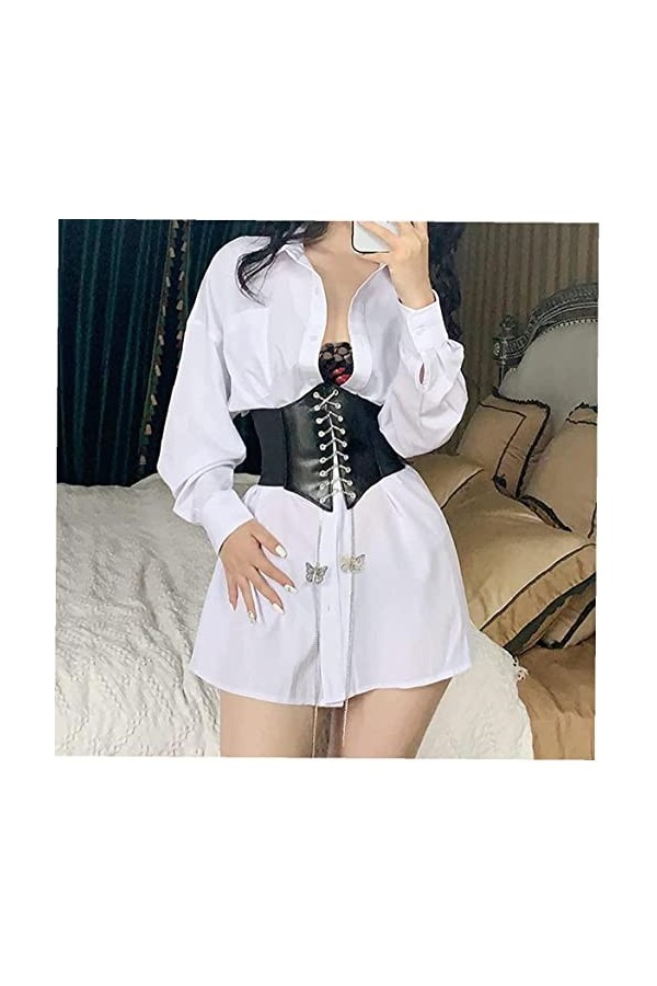 TOSSPER Courroies Élastiques À Corset Lié À Taille De Chaîne Papillon Wide Cinch Ceinture De Ceinture Pour Femmes Filles Cosp