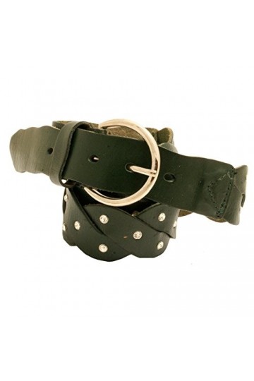 Cyllene Fantaisie - Ceinture en cuir - Vert foncé