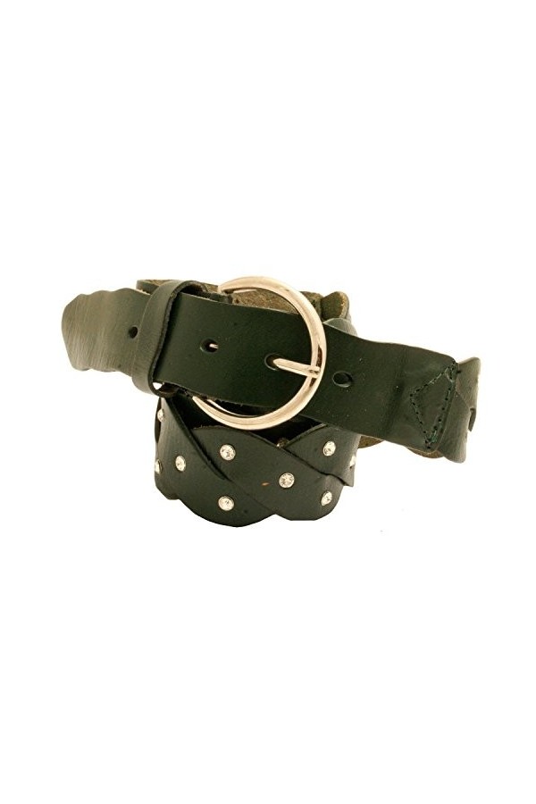 Cyllene Fantaisie - Ceinture en cuir - Vert foncé