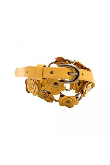 Cyllene Fantaisie - Ceinture en cuir - Jaune