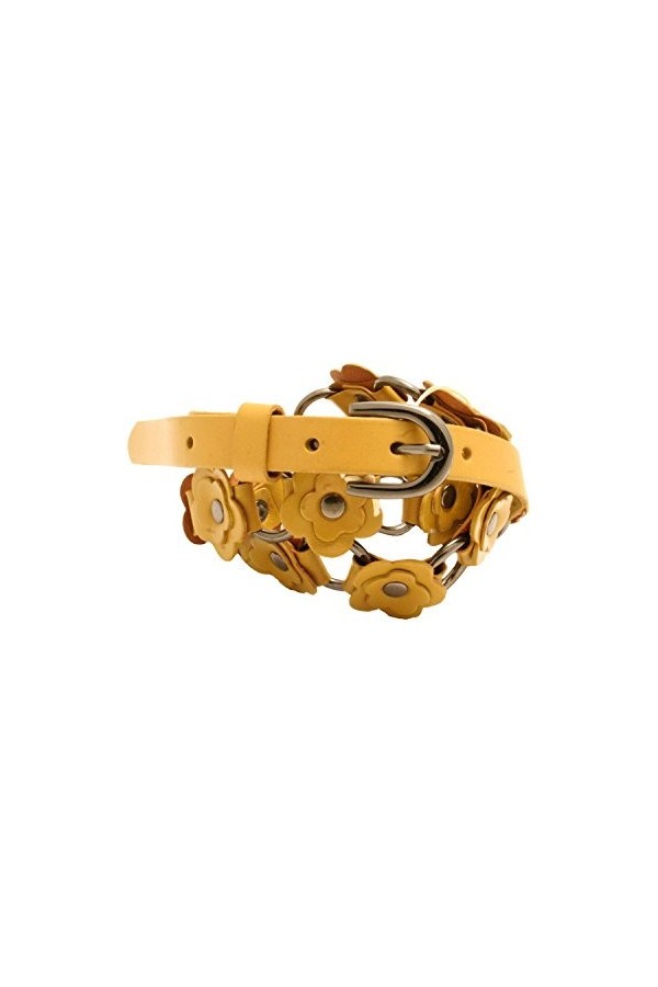 Cyllene Fantaisie - Ceinture en cuir - Jaune