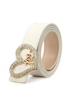 vepoty Ceinture pour femme boucle ardillon mode rétro ceinture Vintage élastique large ceinture ceinture décorative pour fill