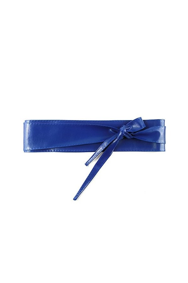 MYB - Ceinture réglable à nouer en simili-cuir - Taille unique - Divers coloris disponibles - Marron - Taille unique