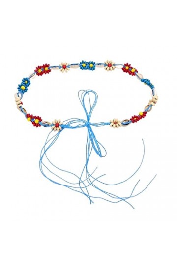 WaTudouYe Dames Style BohèMe Ceinture De Taille Perles DéLicates DéCors Ceinture TresséE Robe Longue DéTé Ceinture De De Mer