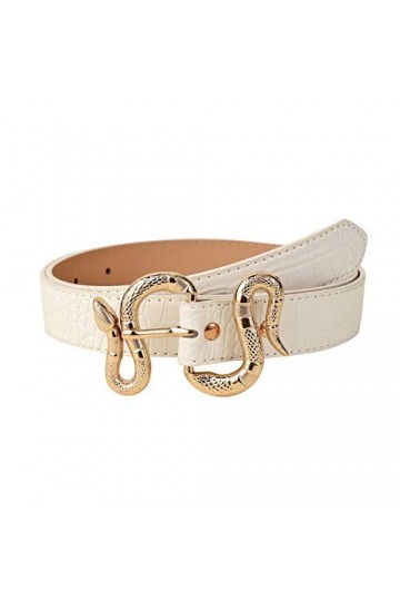 Générique Ceinture ceinture à la taille mince mode serpent femme boucle ceinture cuir conception ceinture à la taille Ceintur