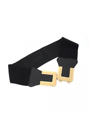 Ruluti 1pc Elastic Elastic Elastic Wide Wide Ceinture Bande Élastique Rétro Boucle Courroie Jupes Jupes Boucle All-match Slim