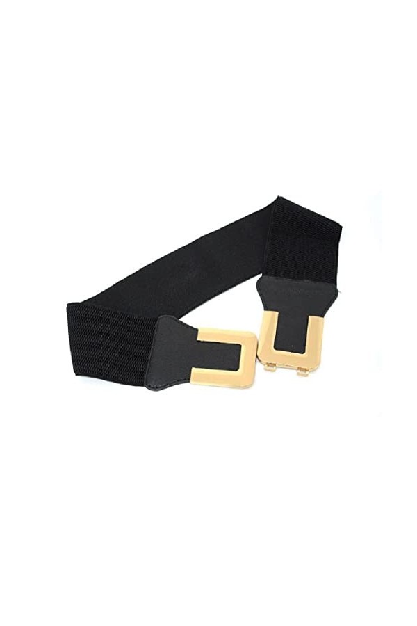 Ruluti 1pc Elastic Elastic Elastic Wide Wide Ceinture Bande Élastique Rétro Boucle Courroie Jupes Jupes Boucle All-match Slim