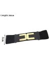 Ruluti 1pc Elastic Elastic Elastic Wide Wide Ceinture Bande Élastique Rétro Boucle Courroie Jupes Jupes Boucle All-match Slim