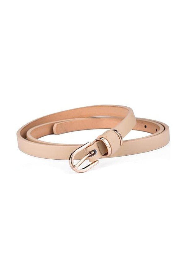 DAXXIN Ceinture habillée en cuir massif pour femmes, 90cm à 135cm, 10 couleurs