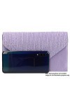 SwankySwans Pochette style enveloppe Abby avec strass pour femme, lilas, Taille unique