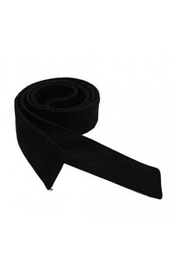 Ceinture fine pour femme avec nœud double face, Noir , taille unique