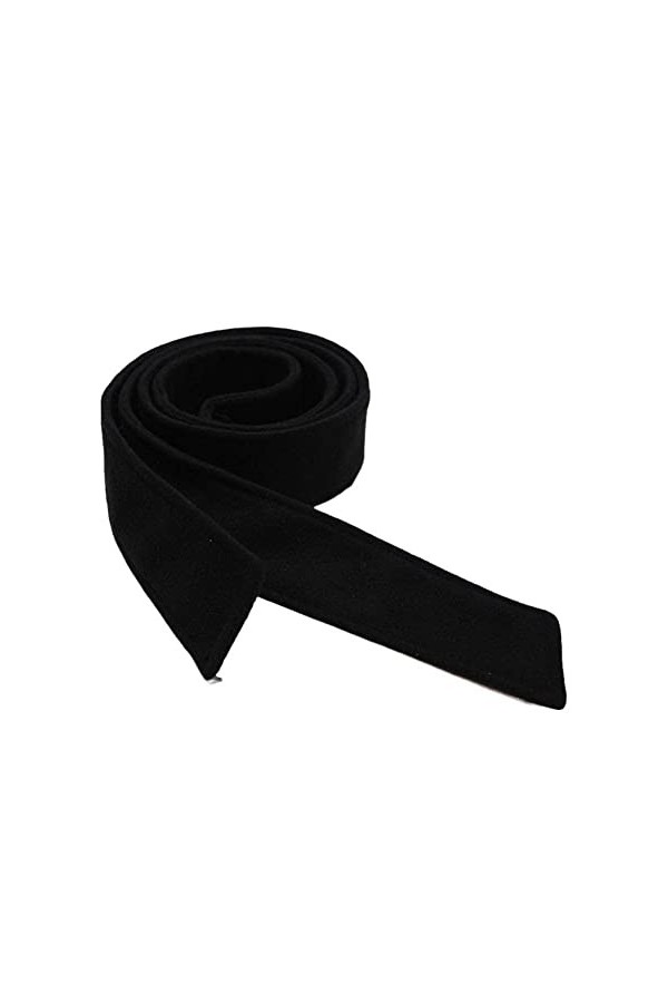 Ceinture fine pour femme avec nœud double face, Noir , taille unique