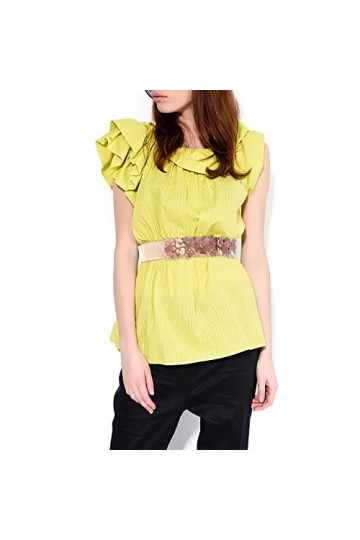 Ceintures larges élastiques perlées de cristal de mode de femmes pour le quotidien color-C8