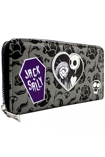 Nightmare Before Christmas Ensemble pour Toujours Portefeuille Gris