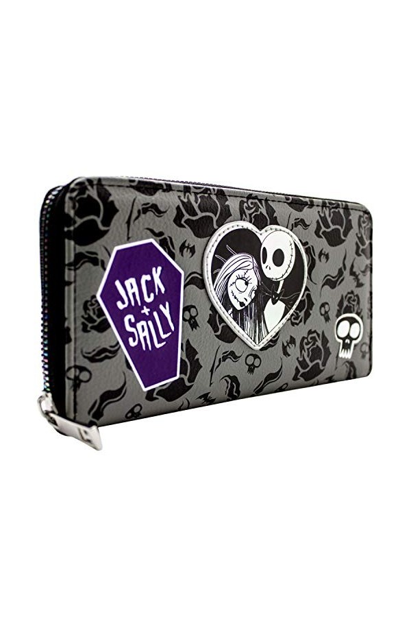 Nightmare Before Christmas Ensemble pour Toujours Portefeuille Gris