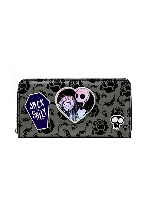 Nightmare Before Christmas Ensemble pour Toujours Portefeuille Gris