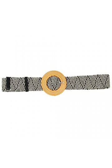 Ceinture large pour femme - Boucle colorée - Tressée - Chaîne de taille - Pour lété - Plage - Bohème, 4, 100 cm