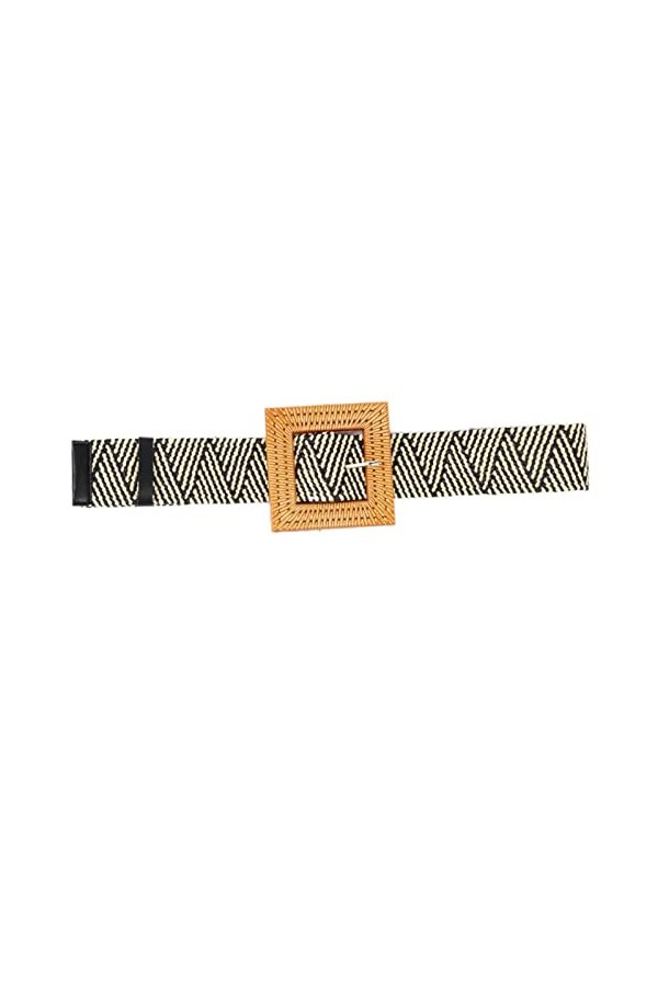 Ceinture large pour femme - Boucle colorée - Tressée - Chaîne de taille - Pour lété - Plage - Bohème, 4, 100 cm