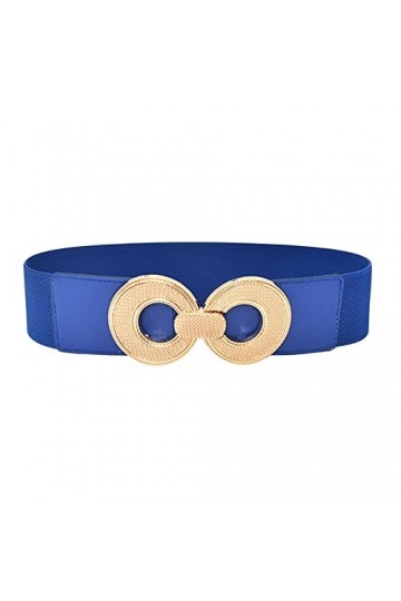 Ceinture extensible pour femmes pour robes Ceinture large élastique vintage color-C2