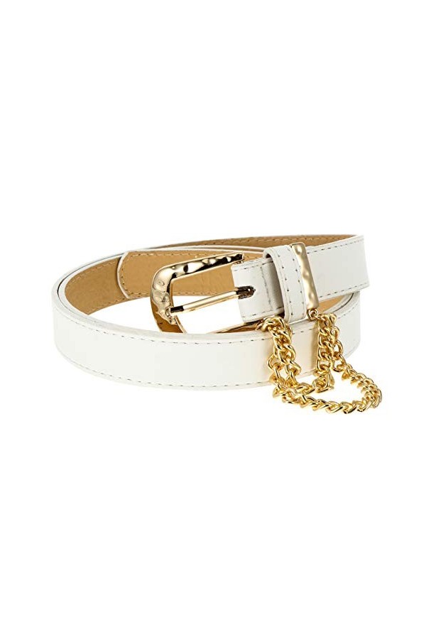 VALICLUD PU Ceinture En Cuir pour Femmes Occasionnel Maigre Jean Ceinture avec Boucle En Métal Et Jeans Boucle Chaîne Femmes