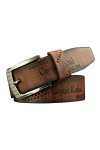 Aisoway Vintage Homme Pu Ceinture En Cuir Taille En Alliage Ardillon Jean Ajourées Bracelet Ceintures Baudrier couleur Café 
