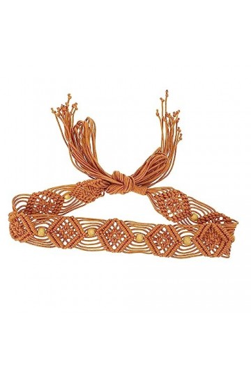 GALPADA 1Pc Ceinture Ethnique Ceinture Marron Pour Femme Ceinture De Robe Marron Ceintures Pour Femmes Ceinture De Corde De C