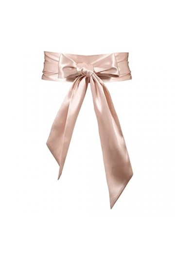 JasGood Ceinture en satin pour femme - Largeur : 3,7" - Taille unique, E-rose., taille unique