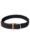 Ceinture Tressée,Ceinture élastique Extensible Stretch Femme avec Sangle Boucle Métal Dans un Sac en Lin Taille Ajustable pou