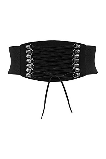 BlackButterfly 4 Pouces de Large Dentelle Jusquà élastique Dentelle Ceintur Noir, L 