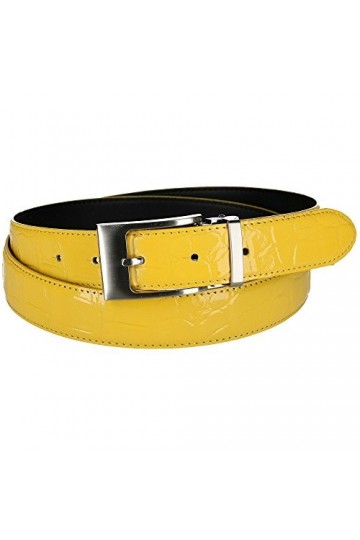 CTM - Ceinture cuir croco - Rose - 95