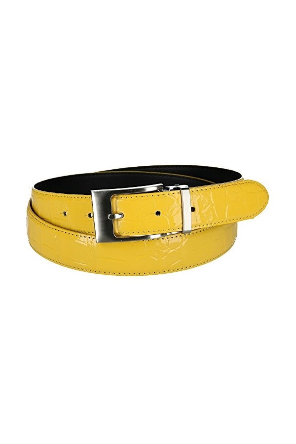 CTM - Ceinture cuir croco - Rose - 95