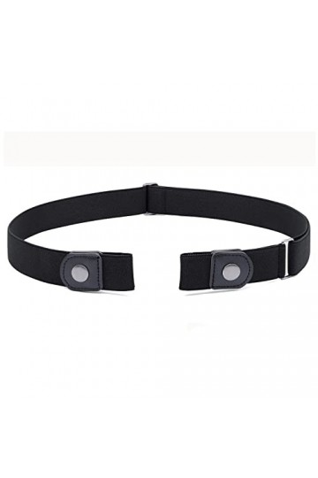 JasGood Ceinture sans boucle Ceinture élastique invisible et extensible pour homme et femme Ceinture extensible réglable avec