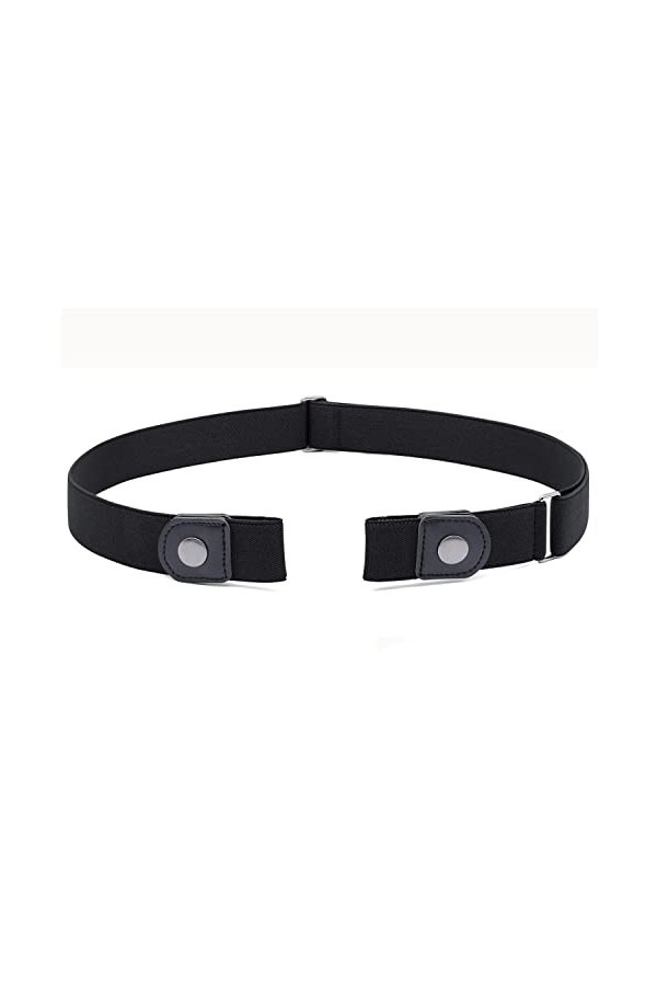 JasGood Ceinture sans boucle Ceinture élastique invisible et extensible pour homme et femme Ceinture extensible réglable avec