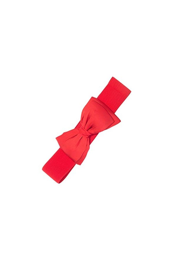 Banned Ceinture Bella Large de Rockabilly 1950 Élastiquée - Noir Medium 