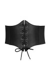 WERFORU Ceinture large à lacets pour femme, I-Noir., 31-35W