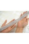 ShinyBeauty Ceinture avec strass pour enterrement de vie de jeune fille , Silver, width is 2.5cm, length is 1yard