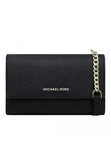 Michael Kors Womens Jet Set Travel - Clutch Crossbody - Sac A main - Noir